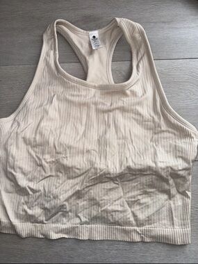 90 Degrees Women’s Race back Tank Built In Bra Light Pink XL